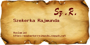 Szekerka Rajmunda névjegykártya